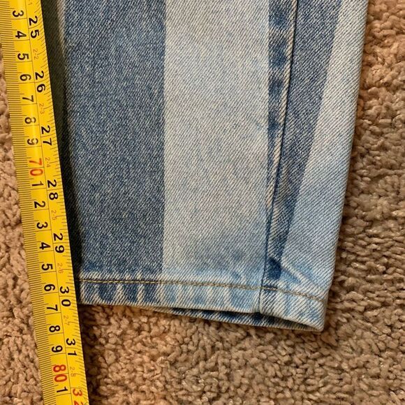 Vintage Paris Sports Slim Straight Jeans 23” Stripe High Rise Tapered - Picture 10 of 10